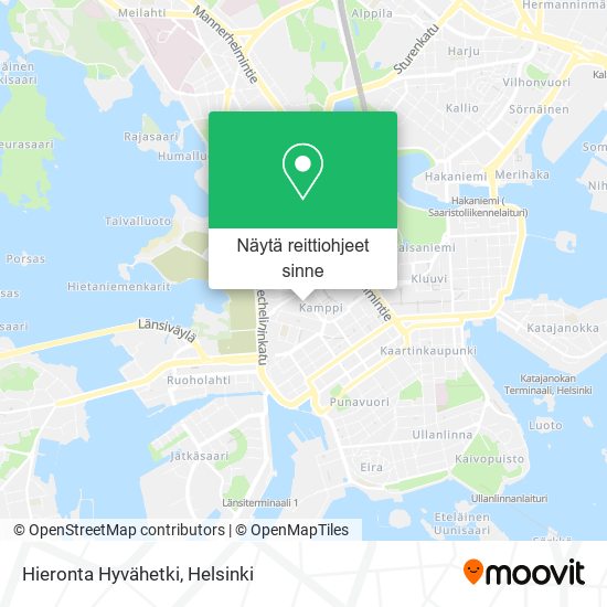 Hieronta Hyvähetki kartta