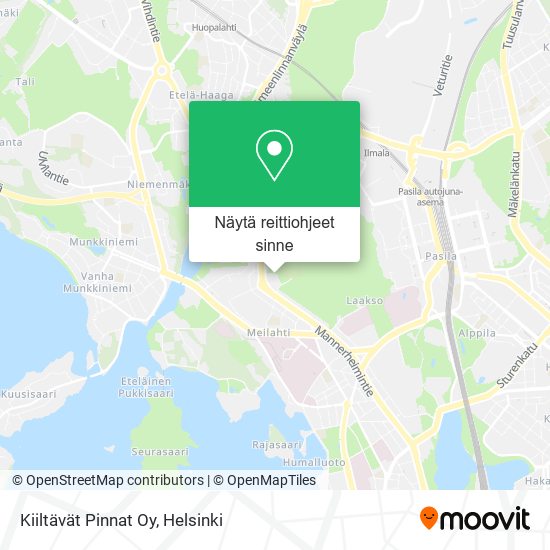 Kiiltävät Pinnat Oy kartta