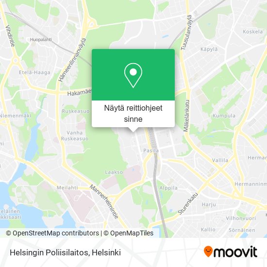 Helsingin Poliisilaitos kartta
