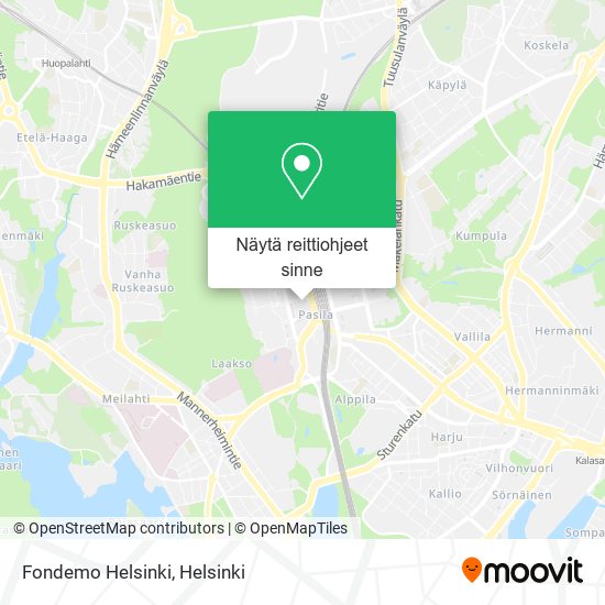 Fondemo Helsinki kartta