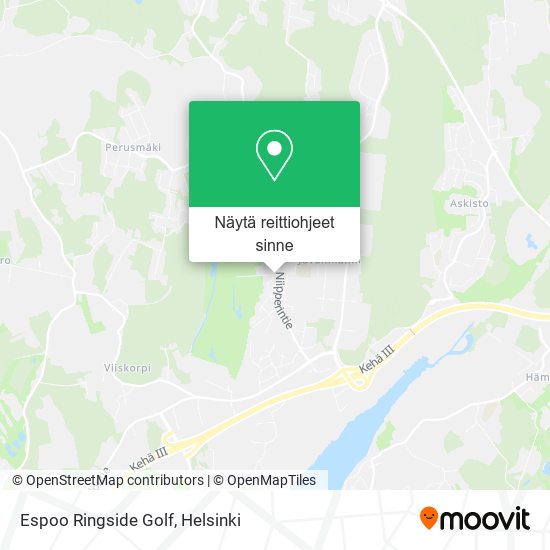 Espoo Ringside Golf kartta
