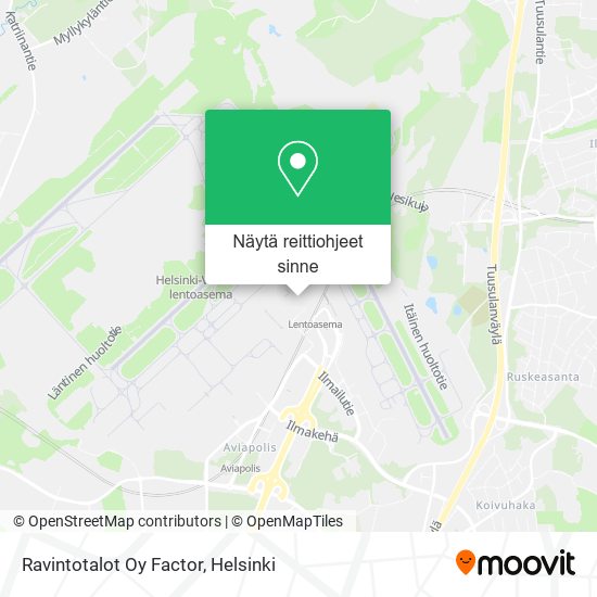 Ravintotalot Oy Factor kartta