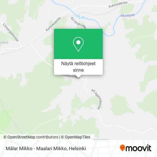 Målar Mikko - Maalari Mikko kartta