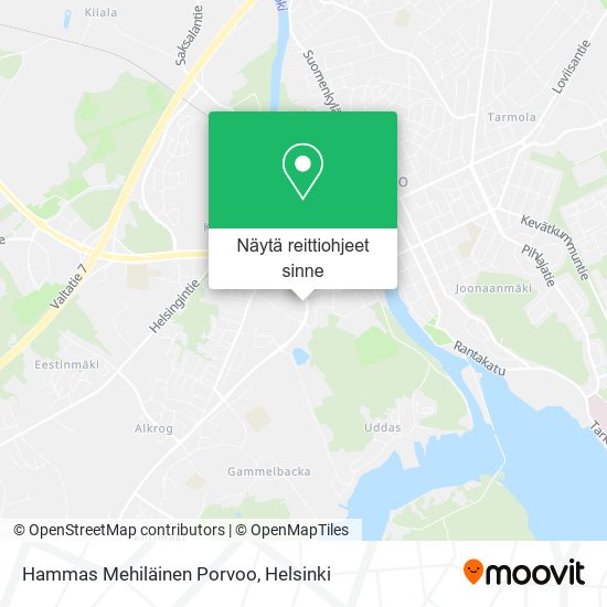 Hammas Mehiläinen Porvoo kartta