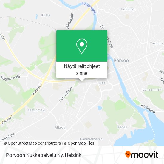 Porvoon Kukkapalvelu Ky kartta