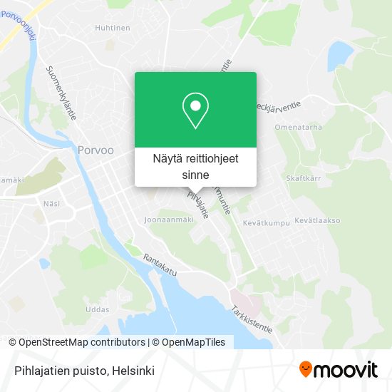Pihlajatien puisto kartta