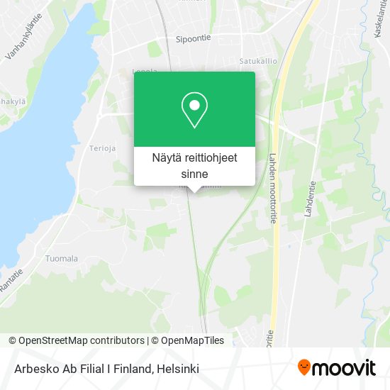 Arbesko Ab Filial I Finland kartta
