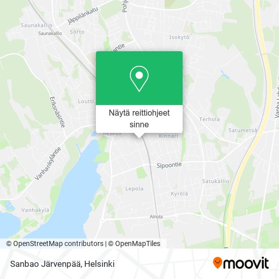 Sanbao Järvenpää kartta