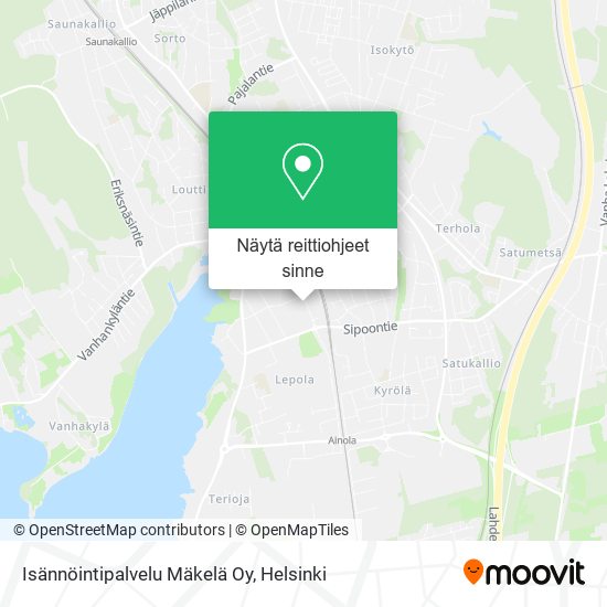 Isännöintipalvelu Mäkelä Oy kartta