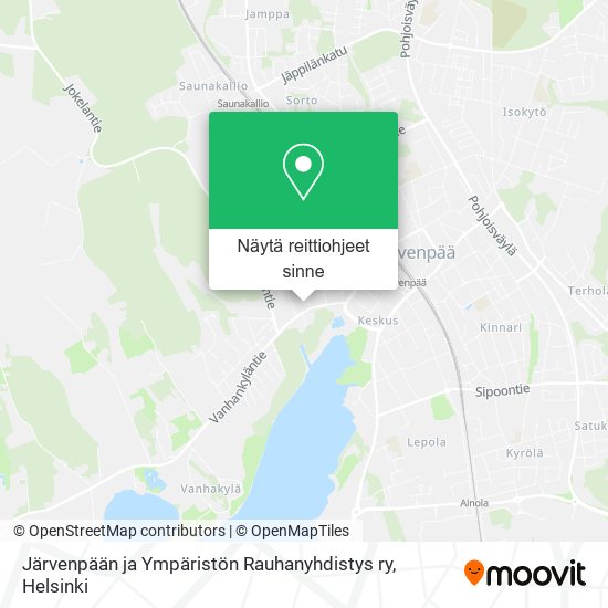 Järvenpään ja Ympäristön Rauhanyhdistys ry kartta