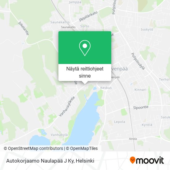 Autokorjaamo Naulapää J Ky kartta
