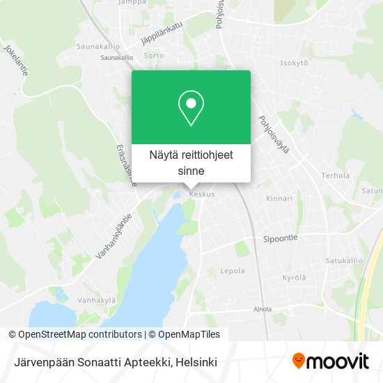 Järvenpään Sonaatti Apteekki kartta