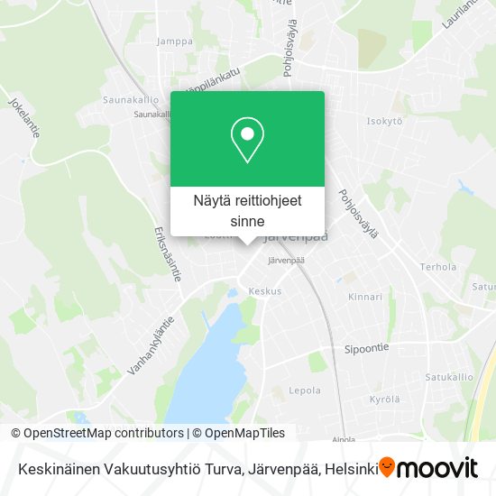 Keskinäinen Vakuutusyhtiö Turva, Järvenpää kartta