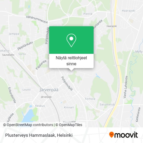 Plusterveys Hammaslaak kartta