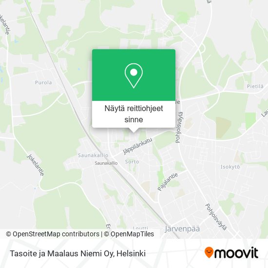 Tasoite ja Maalaus Niemi Oy kartta