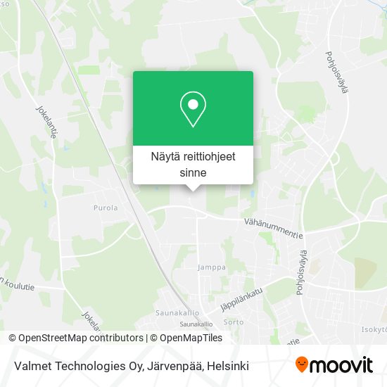 Valmet Technologies Oy, Järvenpää kartta
