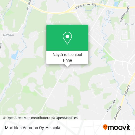 Marttilan Varaosa Oy kartta
