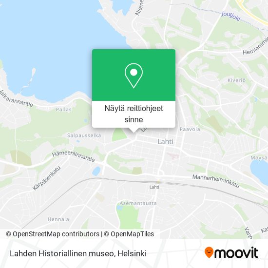 Lahden Historiallinen museo kartta
