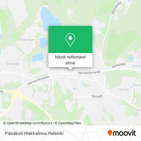 Päiväkoti Hiekkalinna kartta