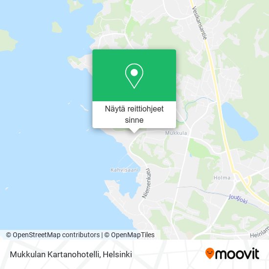 Mukkulan Kartanohotelli kartta