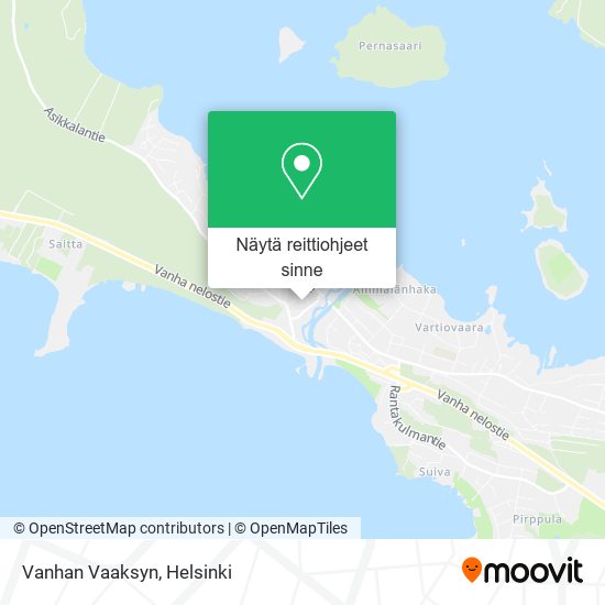 Vanhan Vaaksyn kartta