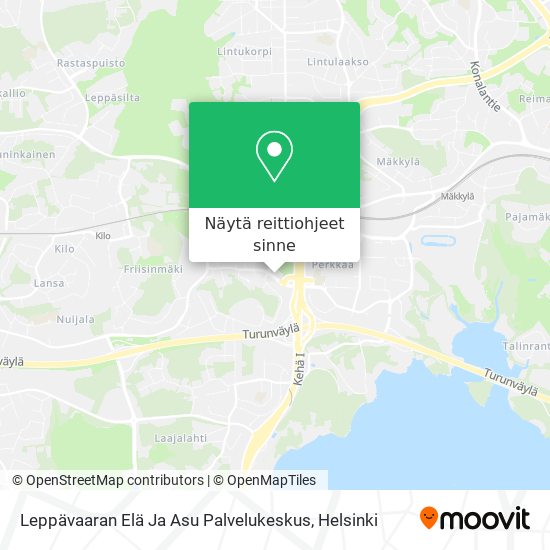 Leppävaaran Elä Ja Asu Palvelukeskus kartta