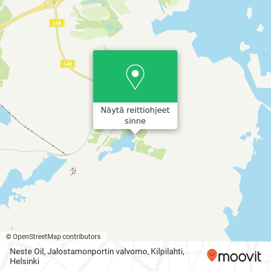 Neste Oil, Jalostamonportin valvomo, Kilpilahti kartta