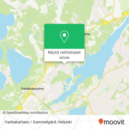 Vanhakartano / Gammelgård kartta