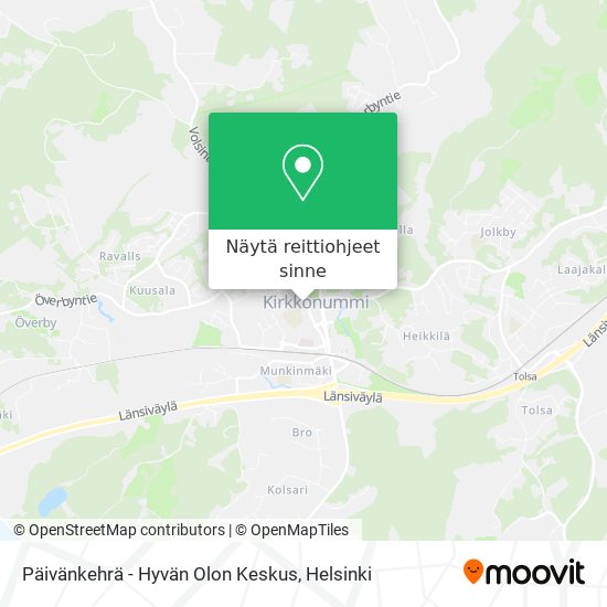 Päivänkehrä - Hyvän Olon Keskus kartta