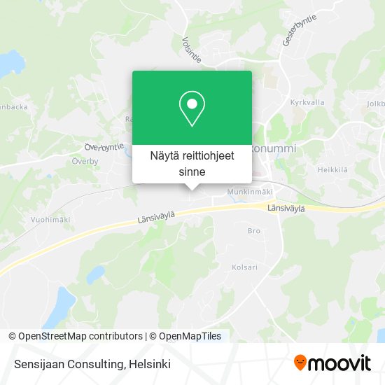 Sensijaan Consulting kartta