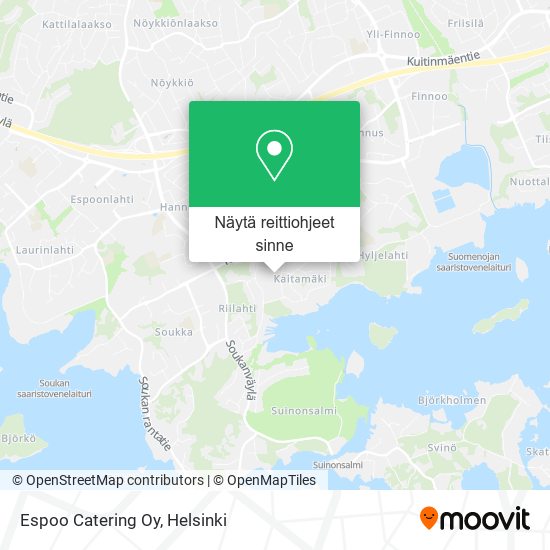 Espoo Catering Oy kartta