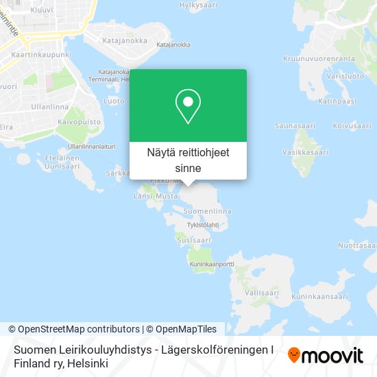 Suomen Leirikouluyhdistys - Lägerskolföreningen I Finland ry kartta