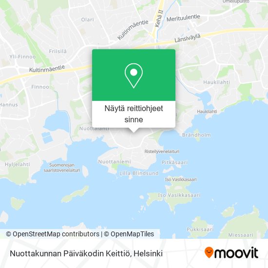 Nuottakunnan Päiväkodin Keittiö kartta
