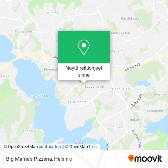Big Mama's Pizzeria kartta