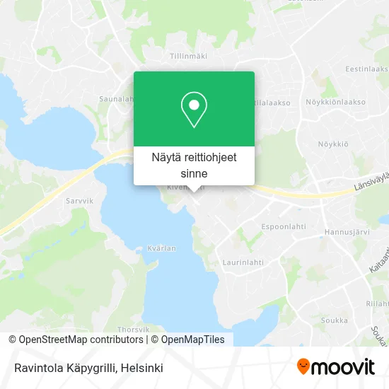 Ravintola Käpygrilli kartta
