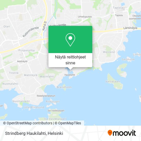 Strindberg Haukilahti kartta