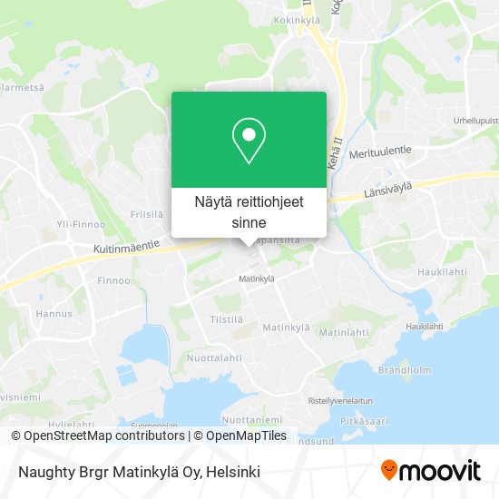 Naughty Brgr Matinkylä Oy kartta