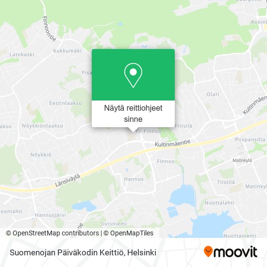 Suomenojan Päiväkodin Keittiö kartta