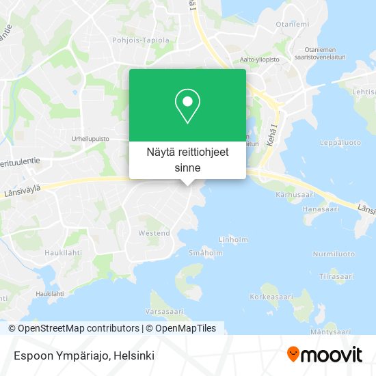 Espoon Ympäriajo kartta