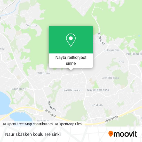 Nauriskasken koulu kartta