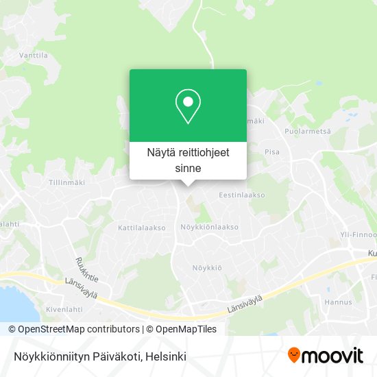 Nöykkiönniityn Päiväkoti kartta