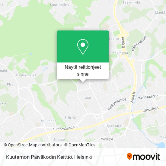 Kuutamon Päiväkodin Keittiö kartta