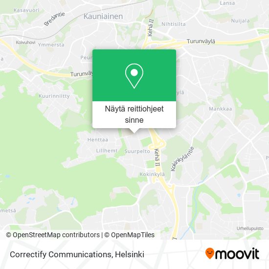 Correctify Communications kartta
