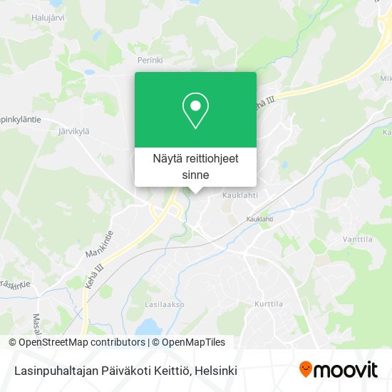 Lasinpuhaltajan Päiväkoti Keittiö kartta