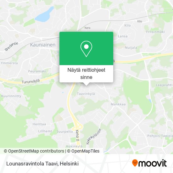 Lounasravintola Taavi kartta