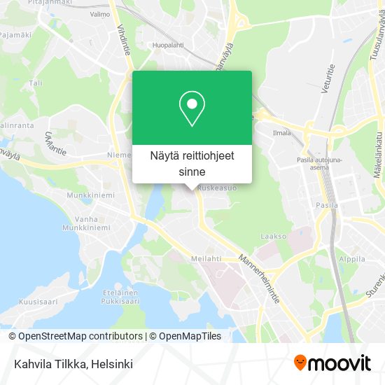 Kahvila Tilkka kartta