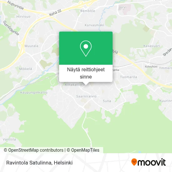 Ravintola Satulinna kartta