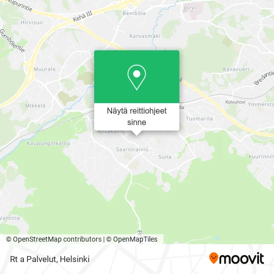 Rt a Palvelut kartta