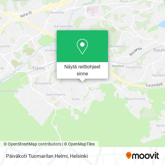 Päiväkoti Tuomarilan Helmi kartta