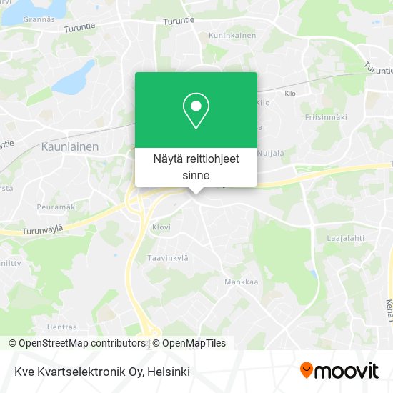 Kve Kvartselektronik Oy kartta